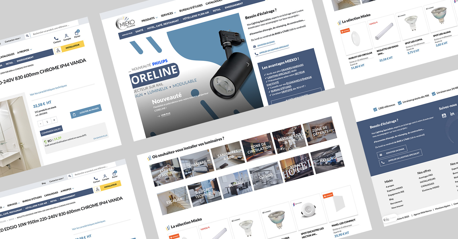 Mockup du site internet de Mike